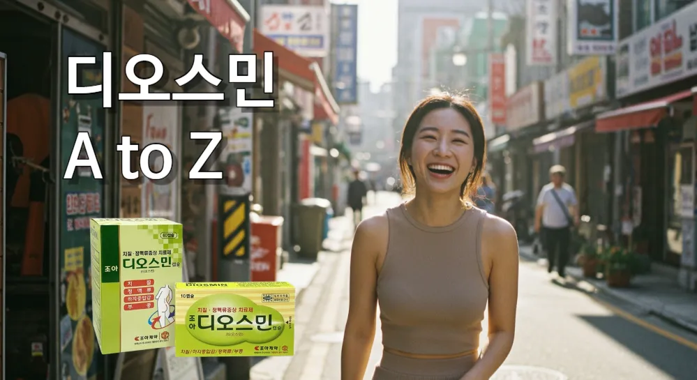 디오스민 효능에 만족한 여성