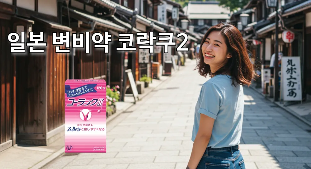 일본 변비약 코락쿠2 효과를 본 여성