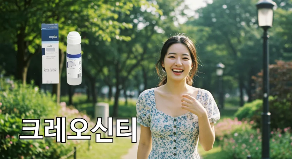 크레오신티 효과로 여드름 고민에 해방된 여성