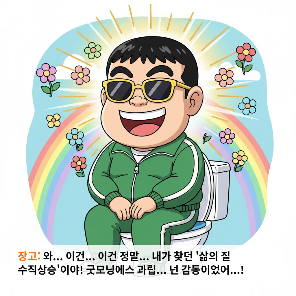 굿모닝과립에스로 변비에서 해방된 모습