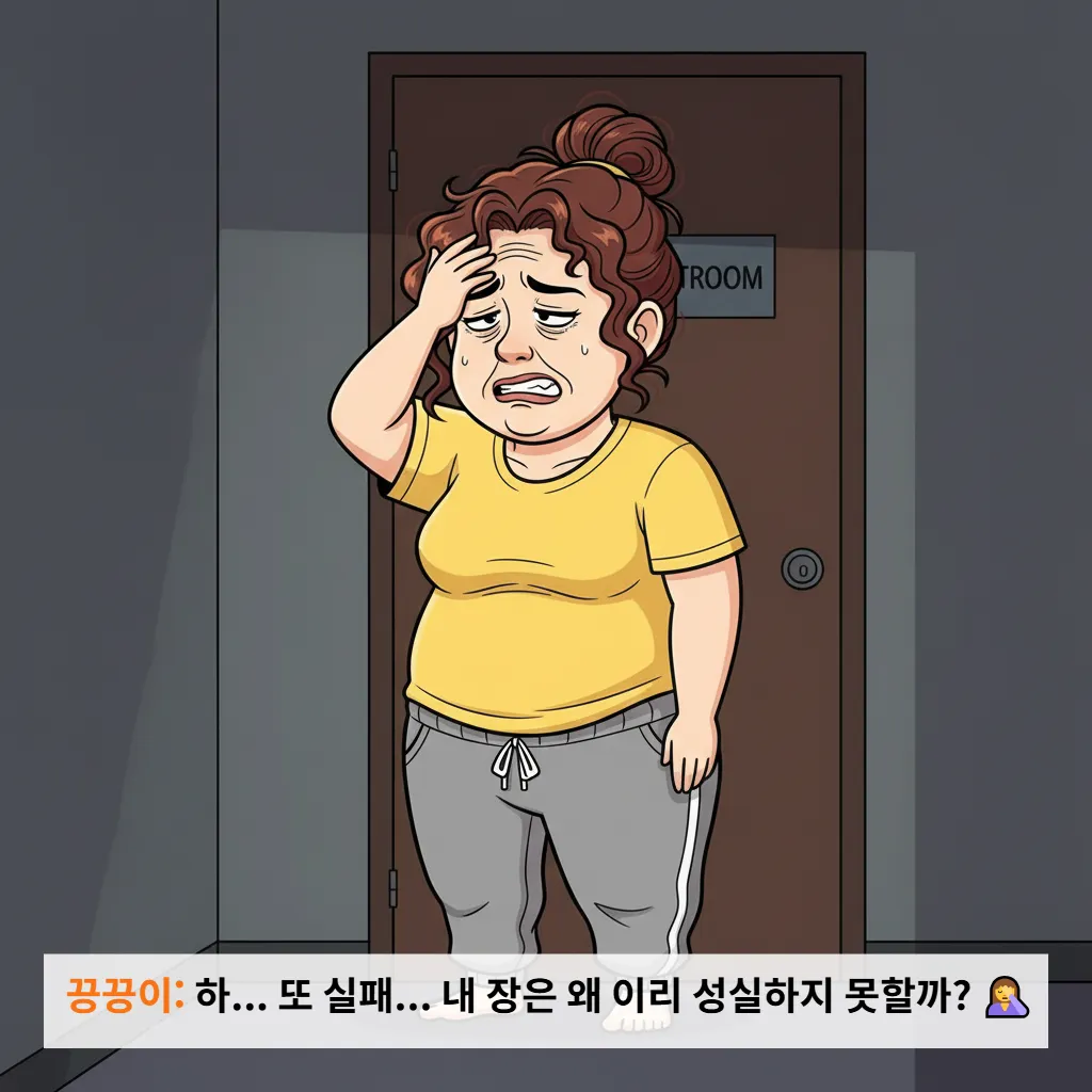 변비로 괴로워하는 여성